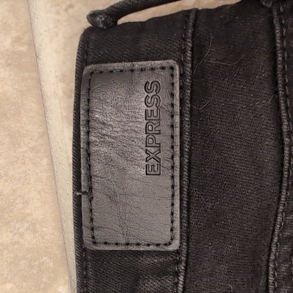Express Black Jeans Leggings Midrise - Picture 4 of 9